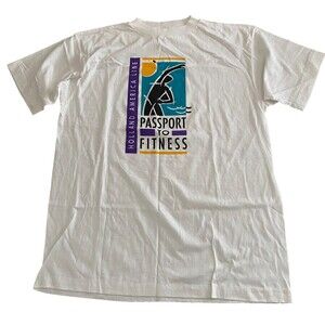 NOS Vtg 90's Holland America Line T-Shirt Adult XL Cruise Fitness USA Crew Neck